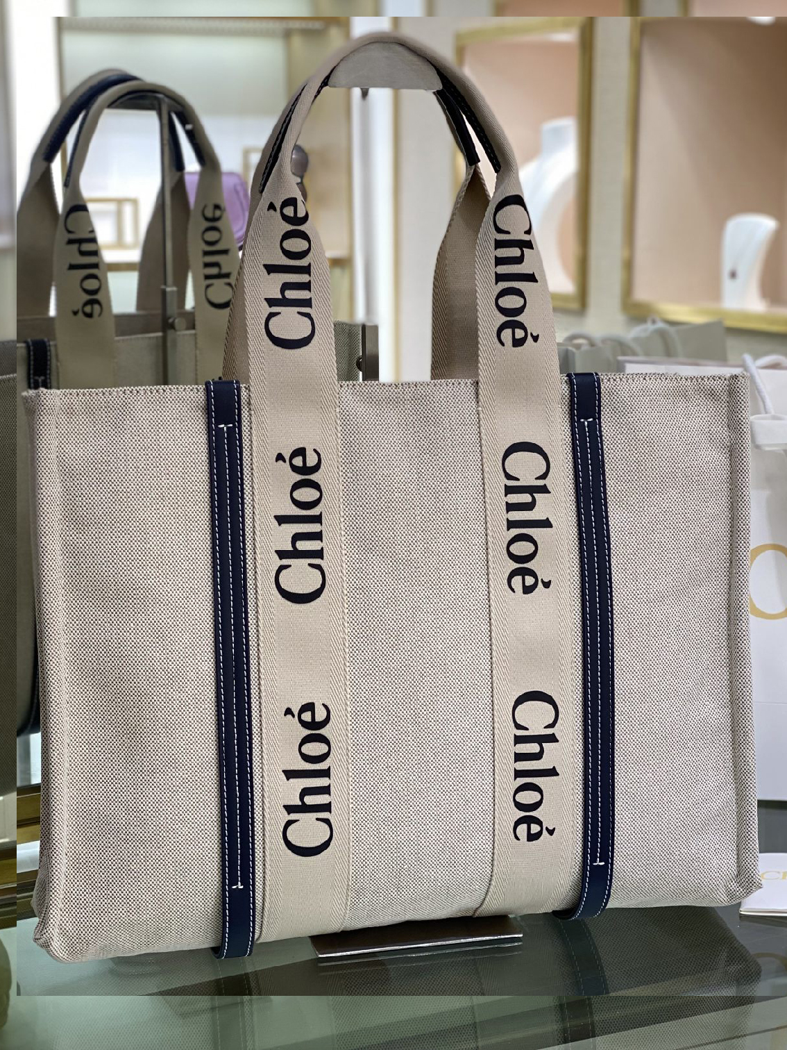 CHLOE-카버스 우디백 라지-6