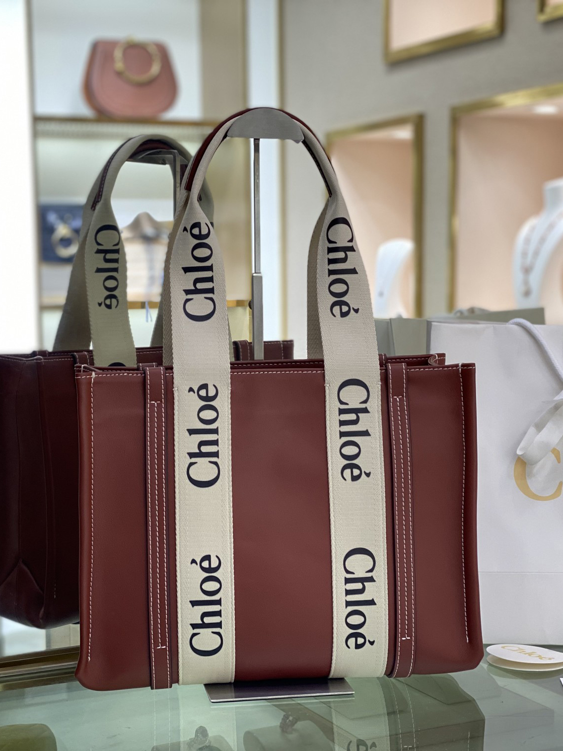 CHLOE-카버스 우디백 미디엄-7