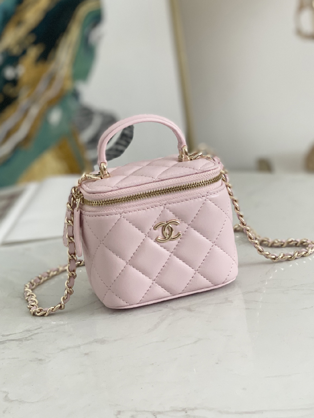 CHANEL-탑 핸들 코스메틱케이스 베니티 미니백-301