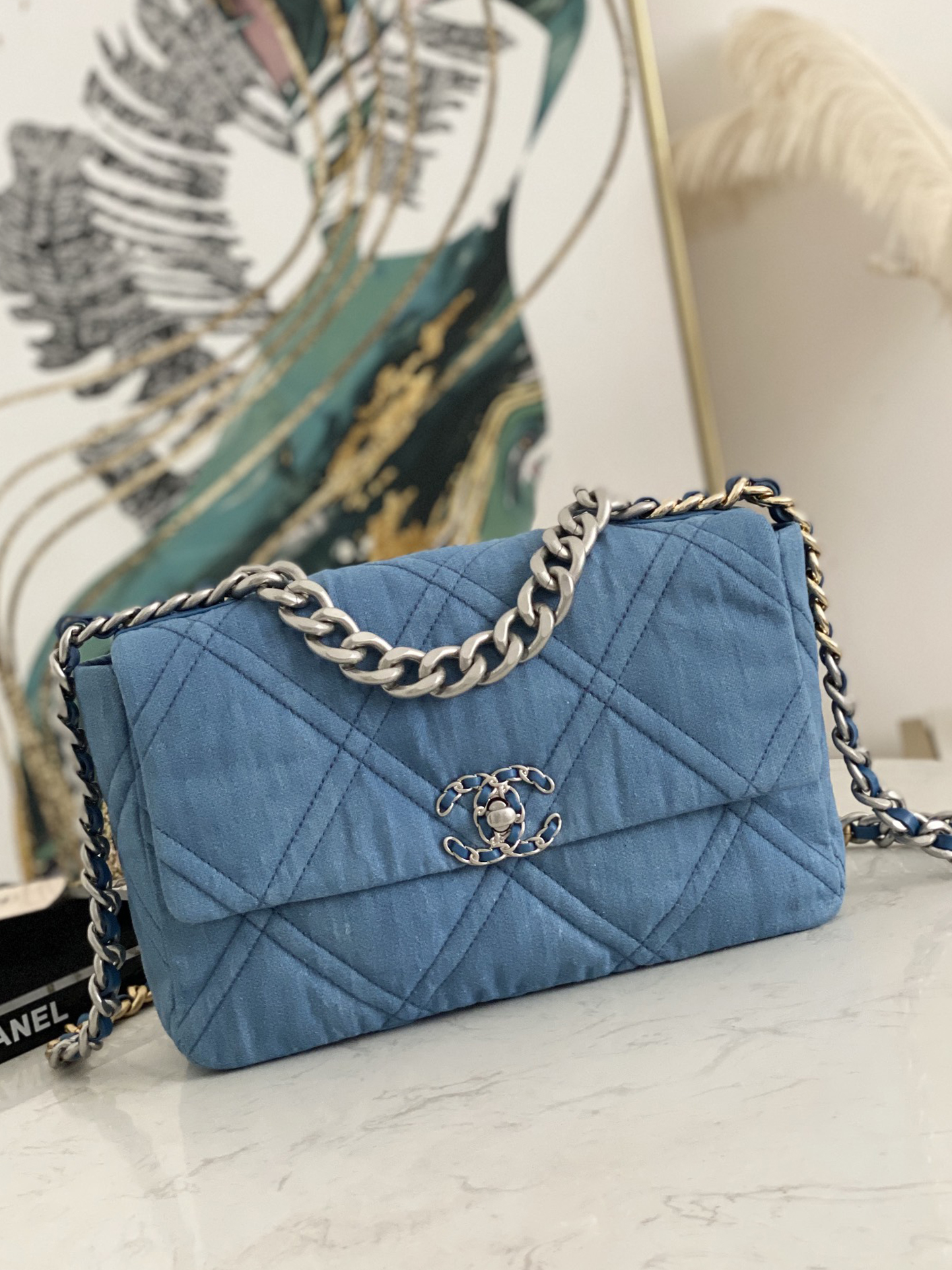 CHANEL-19 백 데님-306