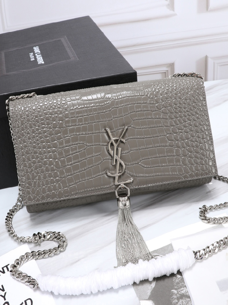 YSL-케이트 태슬 체인 숄더백-30