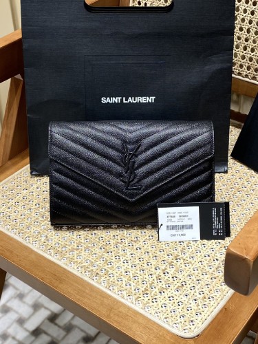 YSL-마틀라세 모노그램 블랙-171