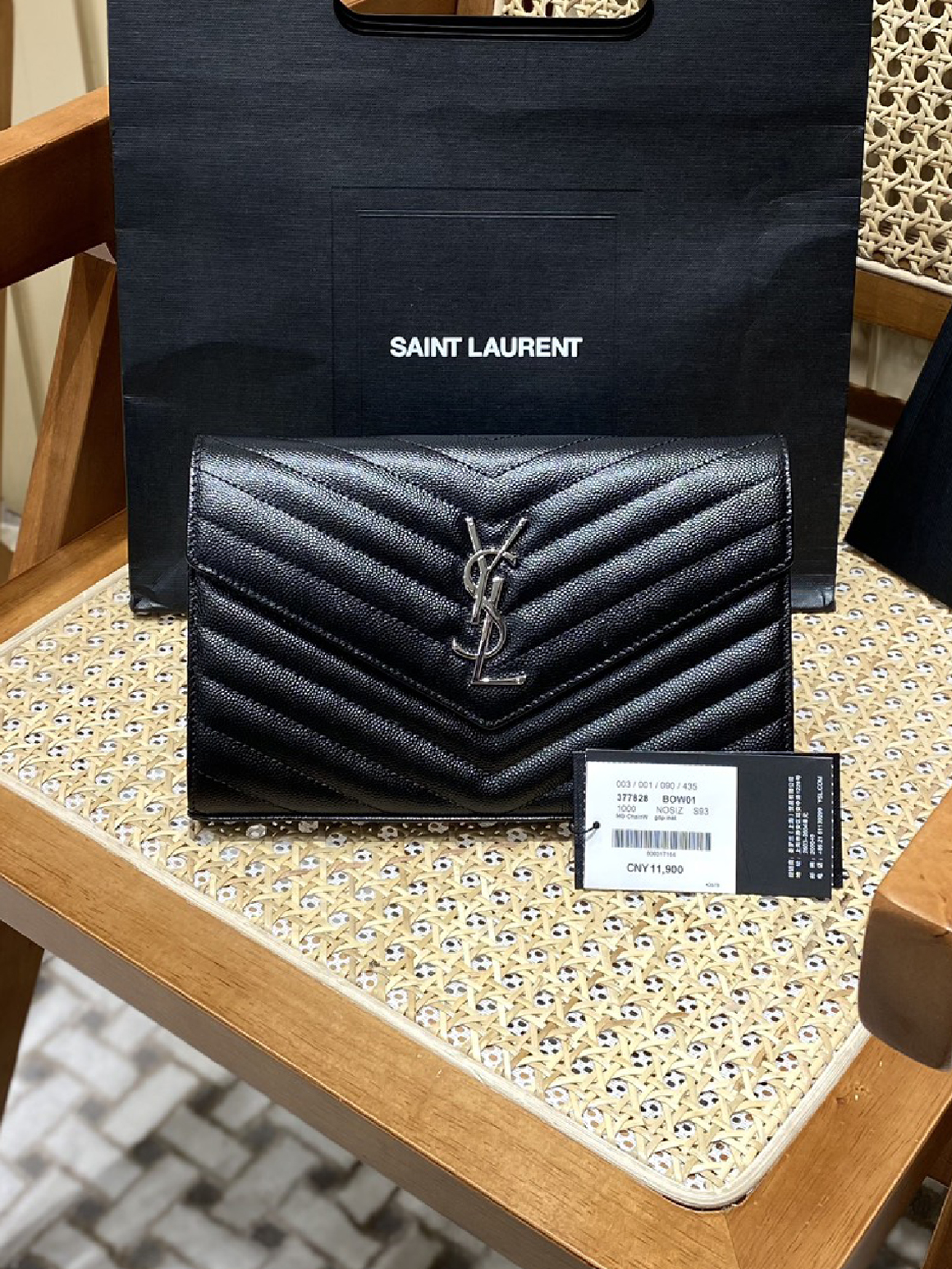 YSL-마틀라세 모노그램 은장-173