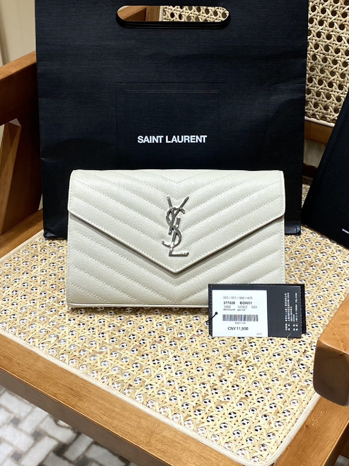 YSL-마틀라세 모노그램 은장-175