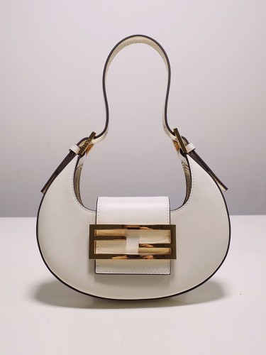 FENDI-쿠키 페일 화이트 가죽 미니 백-54