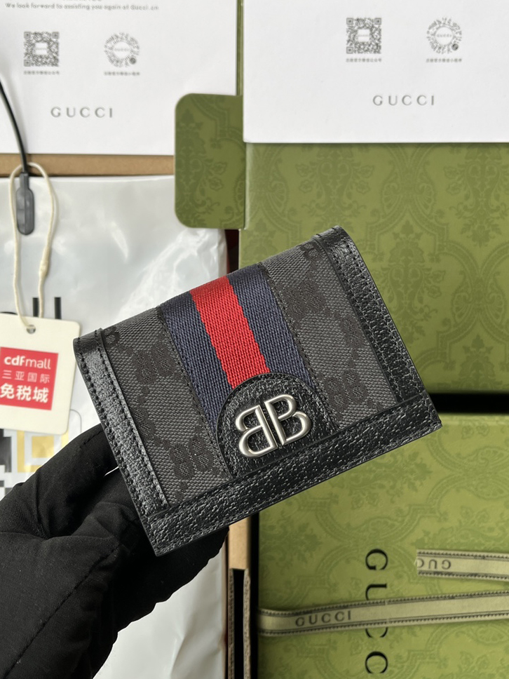 GUCCI-구찌X발렌시아가 콜라보 해커 카드 지갑-56