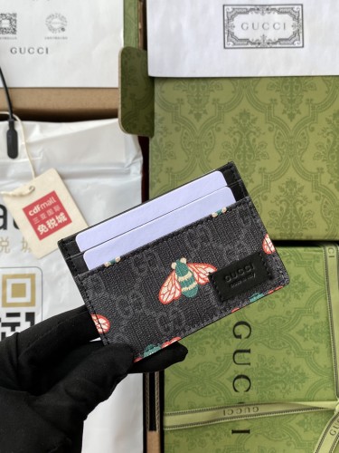 GUCCI-꿀벌 프린트 카드케이스-90