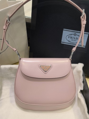 PRADA-클레오 브러시드 레더 미니 숄더백-47