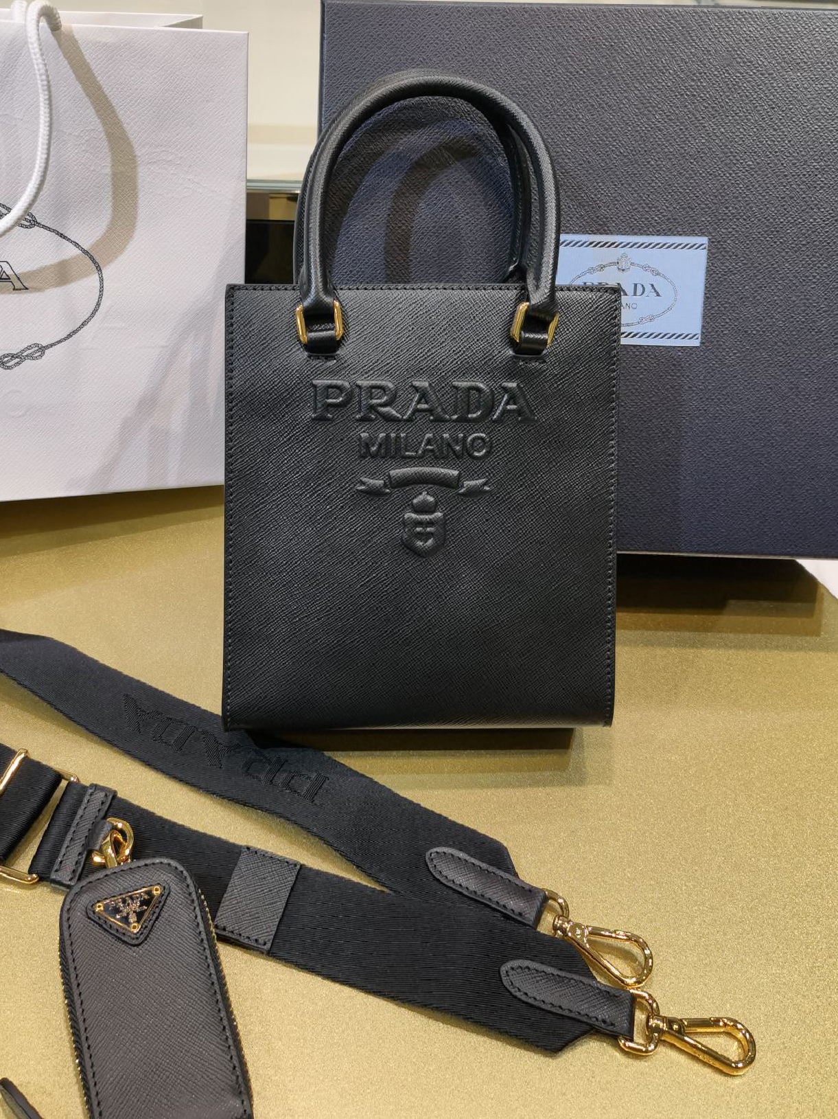 PRADA-사피아노 포켓 토트백-73