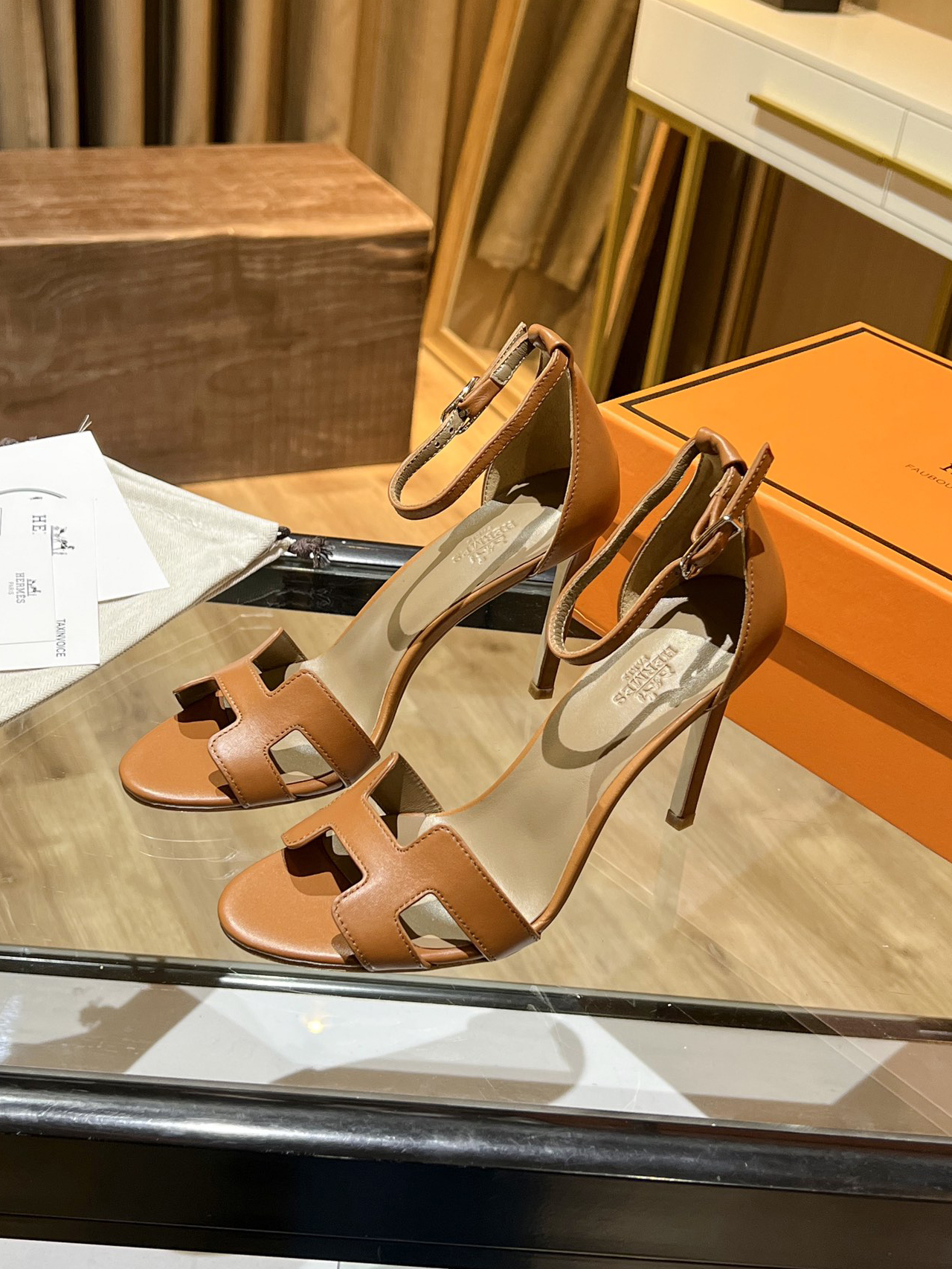 HERMES-샌들-(굽높이:10.5CM)