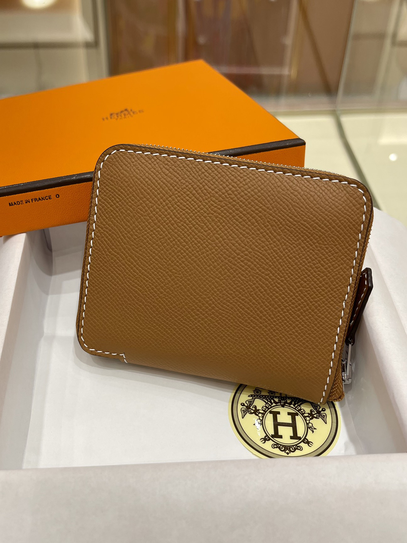 HERMES-실크인 반지갑-100