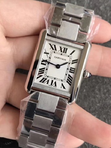 CARTIER-끼르띠에 탱크 프랑세즈 워치-11