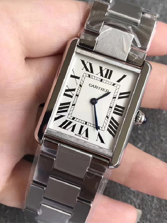 CARTIER-끼르띠에 탱크 프랑세즈 워치-12