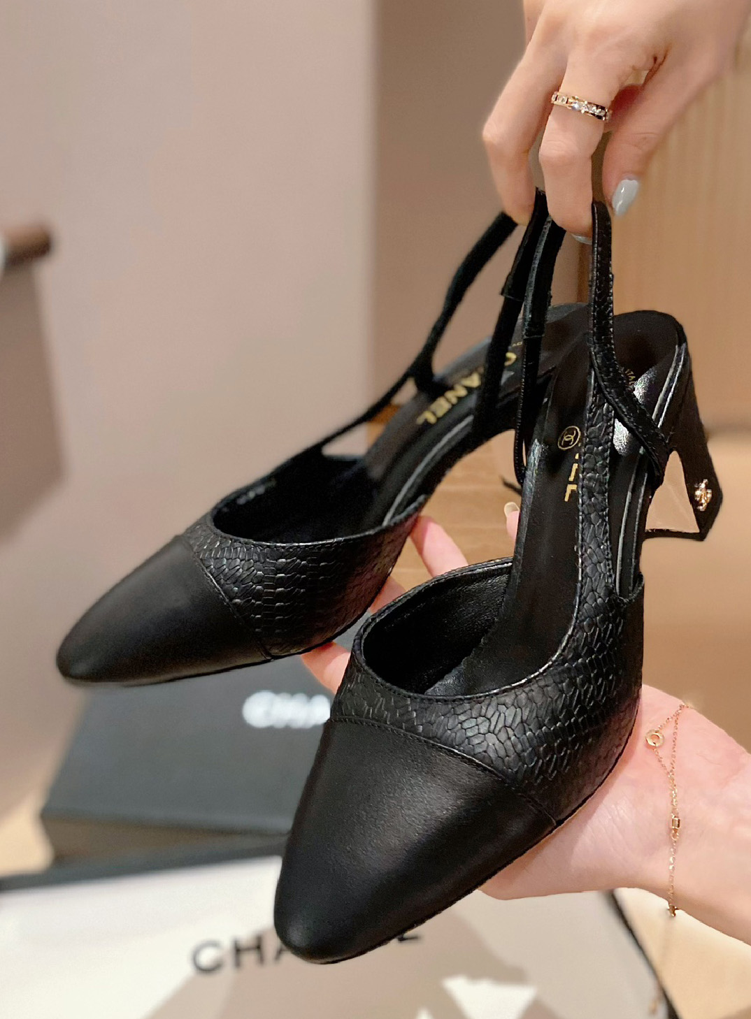 CHANEL-S17 ( 굽높이:6.5cm )