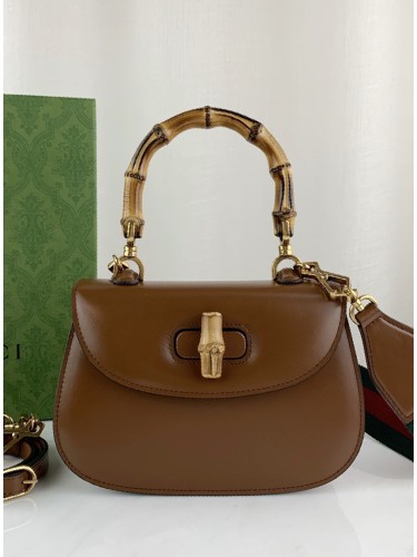 GUCCI-뱀부 탑 핸들백 스몰-B12