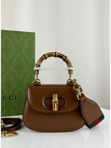 GUCCI-뱀부 탑 핸들백 미니-B17