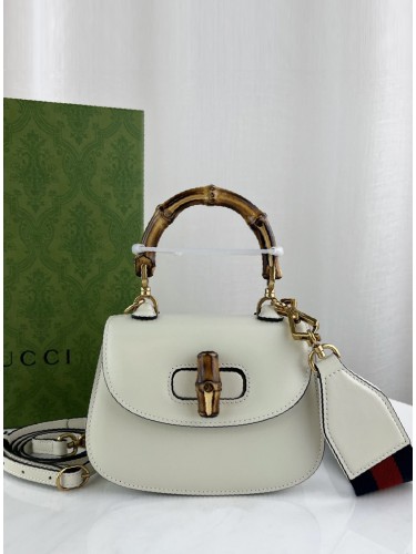 GUCCI-뱀부 탑 핸들백 미니-B18