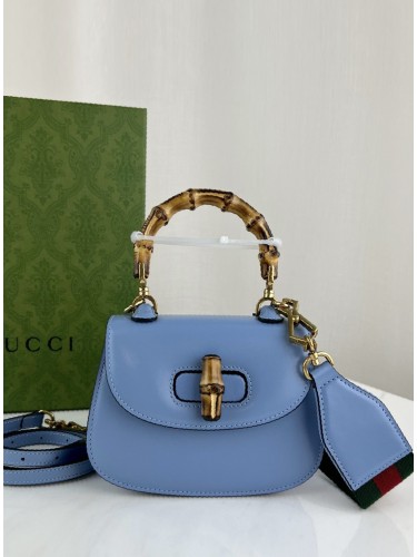 GUCCI-뱀부 탑 핸들백 미니-B19