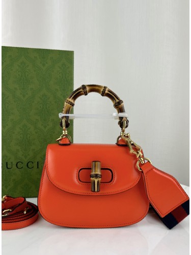 GUCCI-뱀부 탑 핸들백 미니-B20