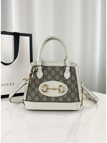 GUCCI-홀스빗 1955 GG 탑핸들 백 미니-B54
