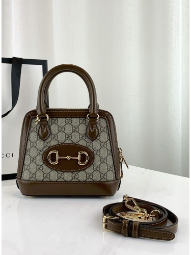 GUCCI-홀스빗 1955 GG 탑핸들 백 미니-B53