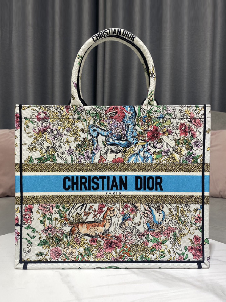 DIOR-오블리크 북 토트백 (41cm)-B12