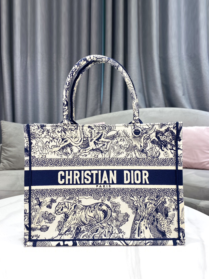 DIOR-오블리크 북 토트백 (36.5cm)-B25