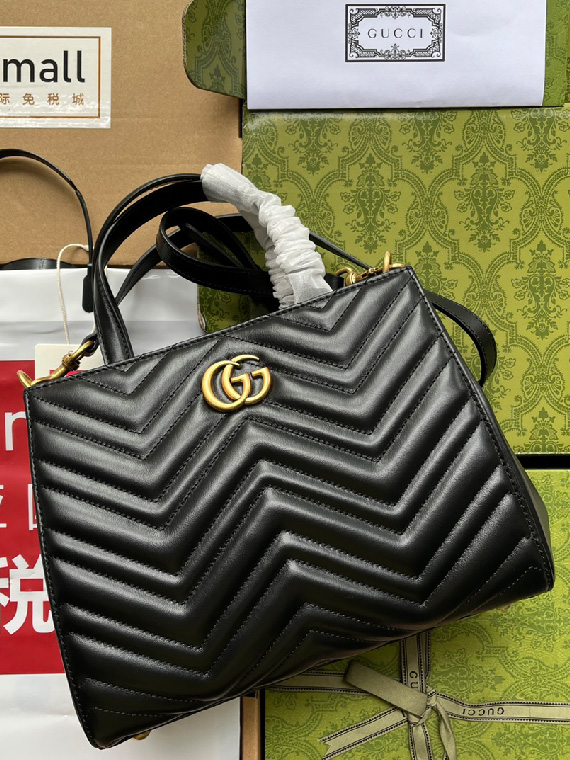 GUCCI-구찌 마몬트 마틀라세 숄더백-B79