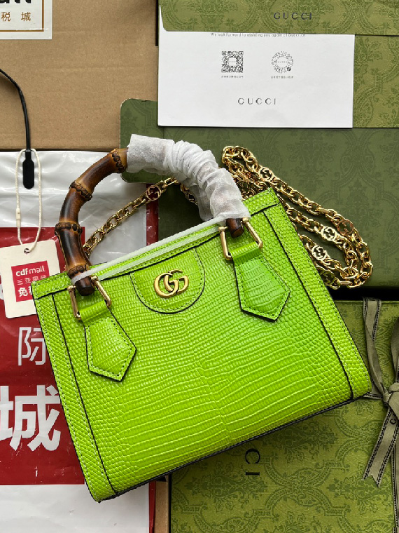 GUCCI-구찌 다이애나 리자드 숄더백 미니-B88