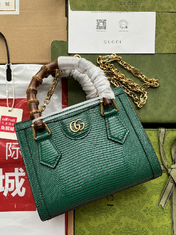 GUCCI-구찌 다이애나 리자드 숄더백 미니-B89