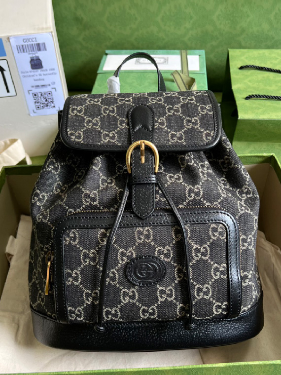 GUCCI-구찌 인터로킹 G 백팩-B92