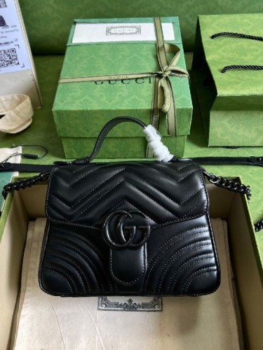 GUCCI-구찌 GG 마몬트 탑 핸들백-B100