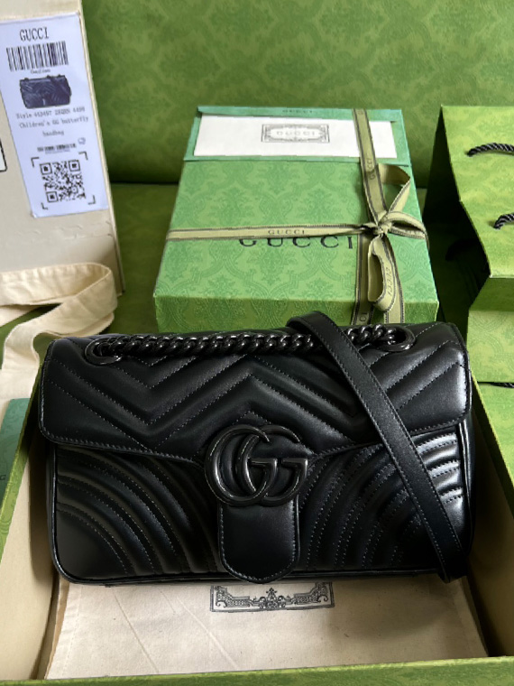 GUCCI-구찌 GG 마몽 마틀라세 숄더백(26cm)-B101