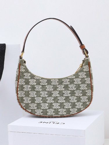 CELINE-셀린느 트리오페 캔버스 아바 호보백-B19