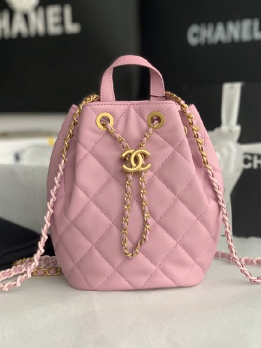 CHANEL-샤넬 탑핸들 체인 버킷백 백팩 미니-B30