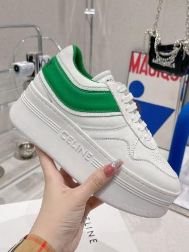 CELINE-셀린느 웨지 아웃솔 블록 스니커즈-카프스킨-S02 ( 굽높이: 6cm )