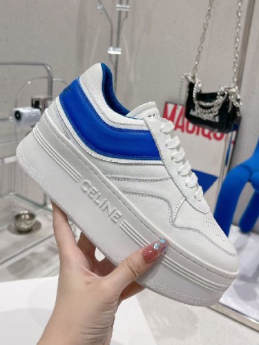 CELINE-셀린느 웨지 아웃솔 블록 스니커즈-카프스킨-S03 ( 굽높이: 6cm )