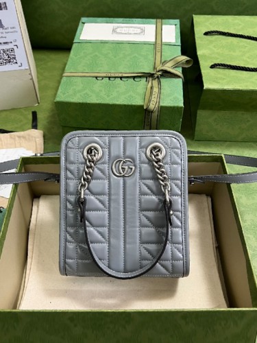 GUCCI-구찌 GG 마몽 마틀라세 미니백-B125