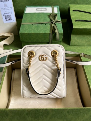 GUCCI-구찌 GG 마몽 마틀라세 미니백-B127