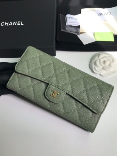 CHANEL-샤넬 클래식 캐비어 플랩 장지갑-W16