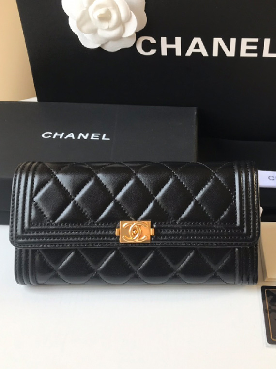 CHANEL-샤넬 보이 장지갑-W21