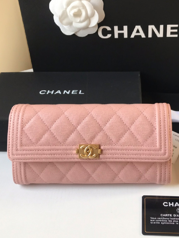 CHANEL-샤넬 보이 장지갑-W25