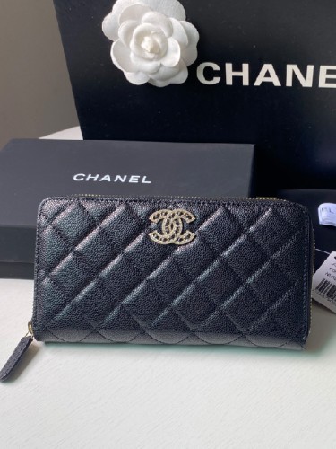 CHANEL-샤넬 클래식 지퍼 장지갑-W32