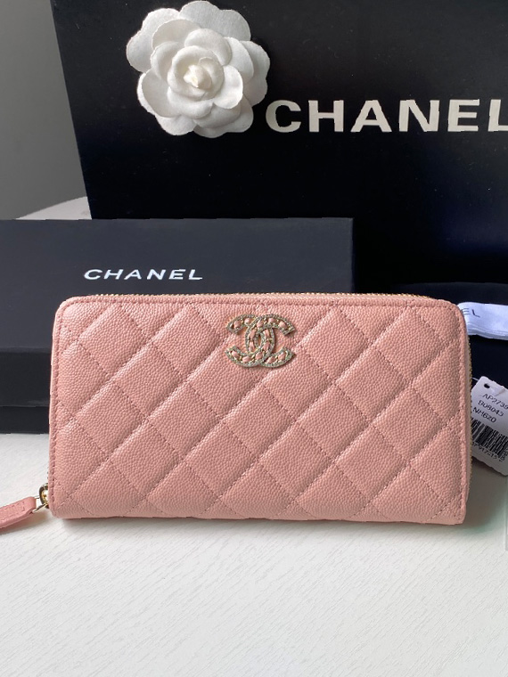 CHANEL-샤넬 클래식 지퍼 장지갑-W33