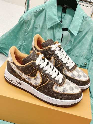 LV-루이비통X나이키 에어포스 1 스니커즈 남녀공용-S15