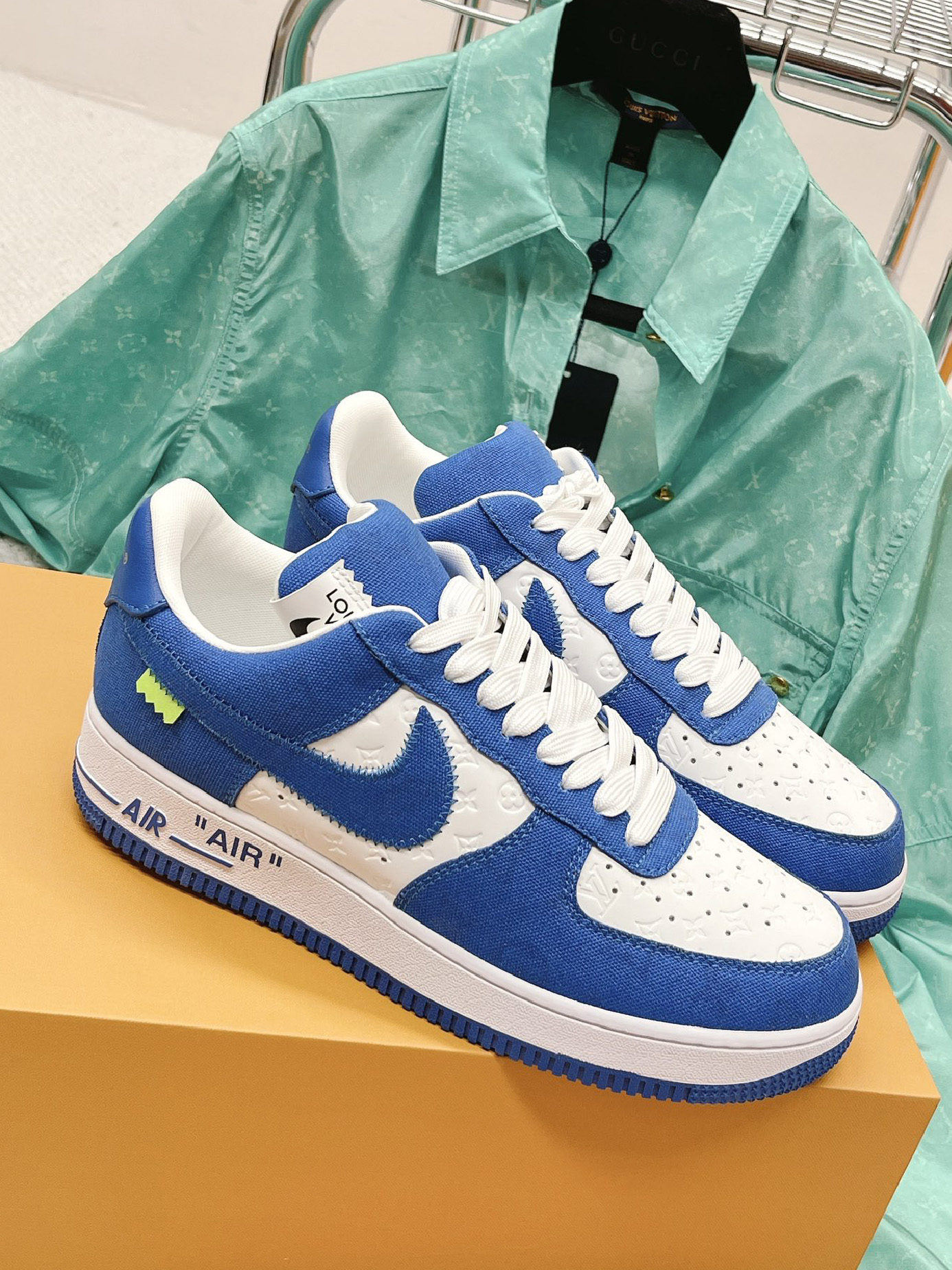 LV-루이비통X나이키 에어포스 1 스니커즈 남녀공용-S17