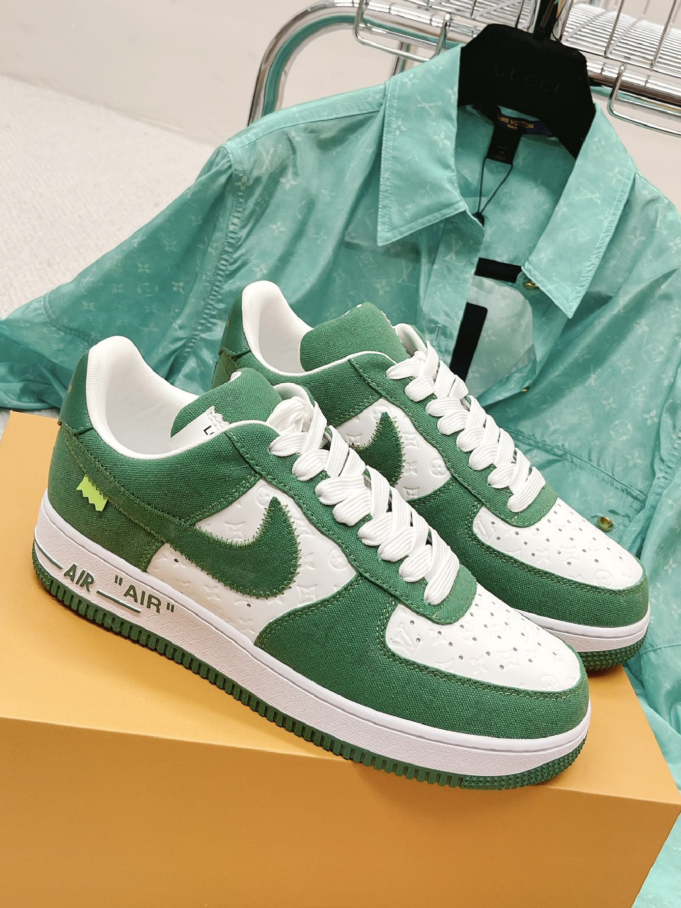 LV-루이비통X나이키 에어포스 1 스니커즈 남녀공용-S18