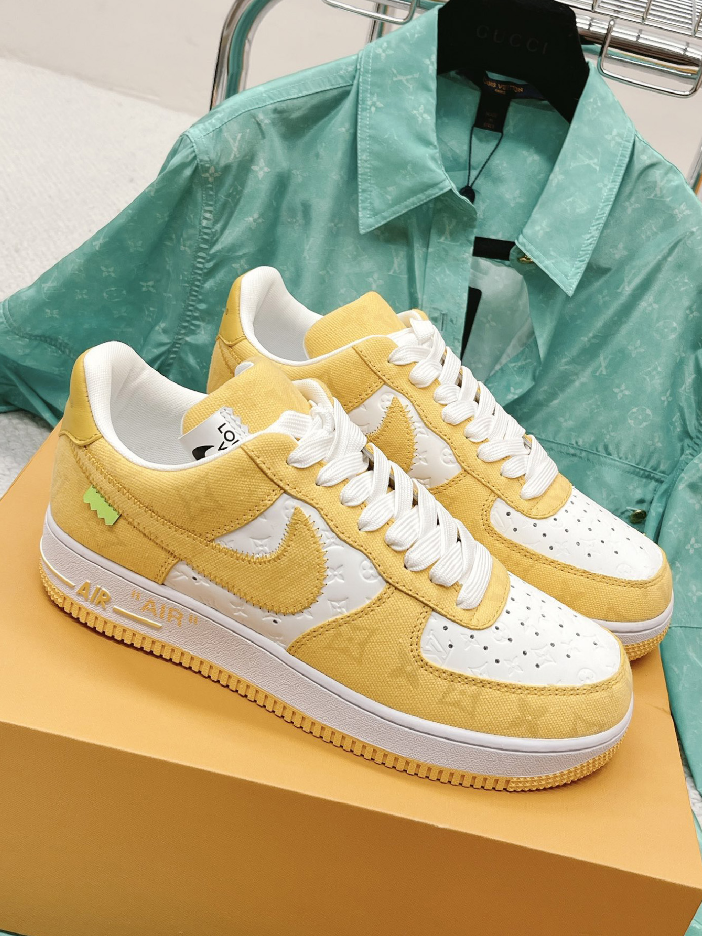 LV-루이비통X나이키 에어포스 1 스니커즈 남녀공용-S21