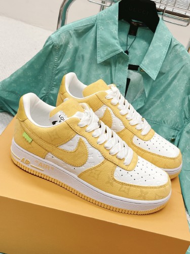 LV-루이비통X나이키 에어포스 1 스니커즈 남녀공용-S21