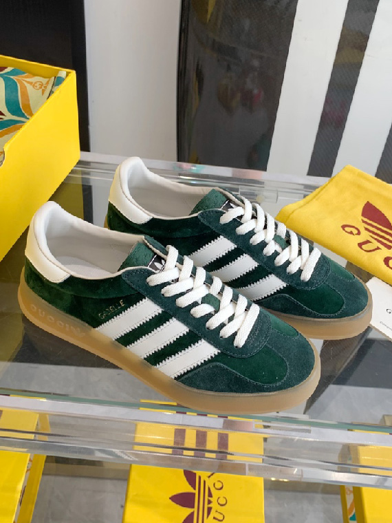 GUCCI-아디다스 x 구찌 가젤 스니커즈 남녀공용-S27